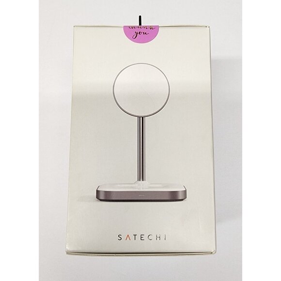 SATECHI Aluminum 2-in-1 Magnet Wireless Charging Stand - Picture 4 of 5